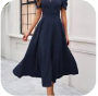 Flared Midi Dress